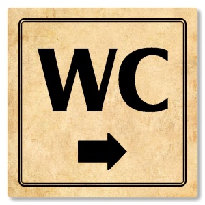 WC vpravo, 118x118mm, pergamen, Utah